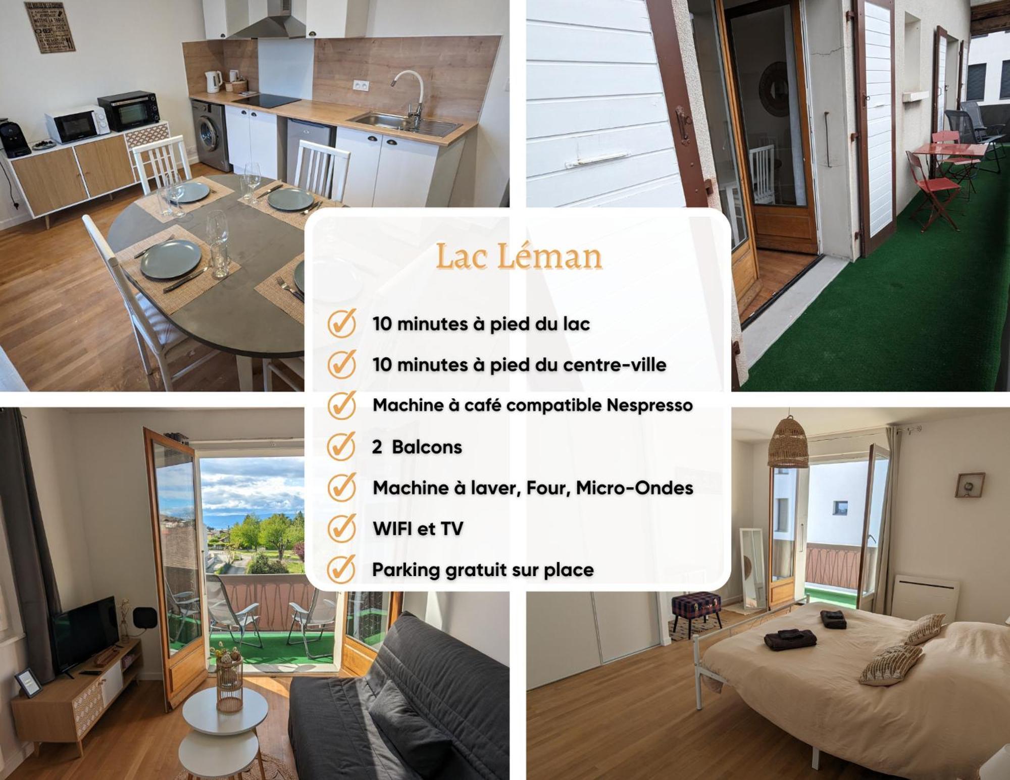 Cosy Et Moderne - Lac Leman Thonon-les-Bains Extérieur photo
